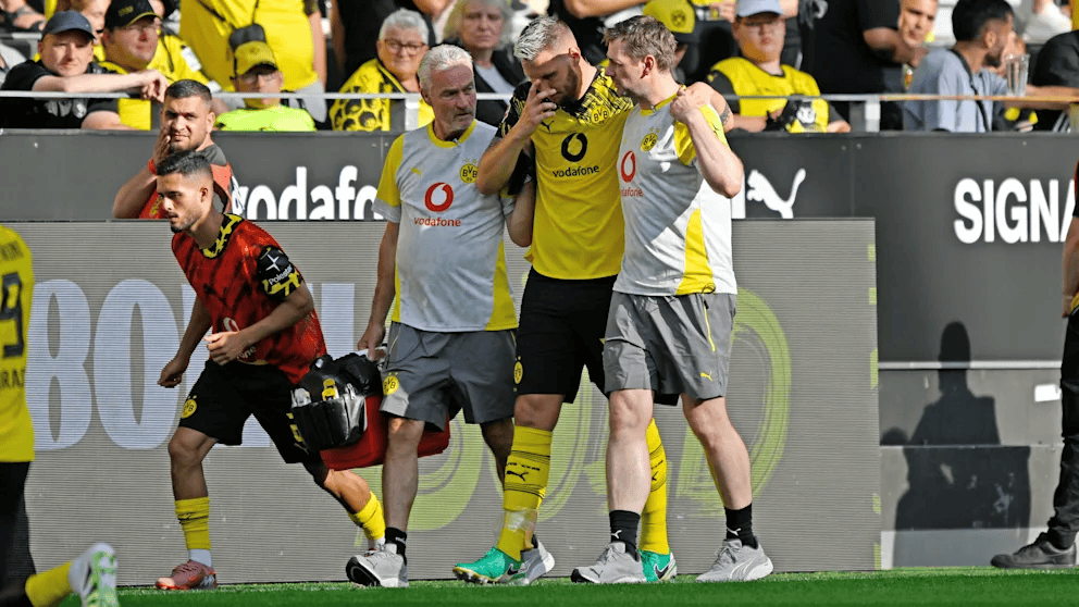 右脚踝上敷, 而且很重要, 伤势的严重